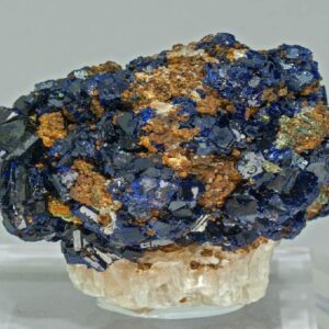 Azurite with Gypsum