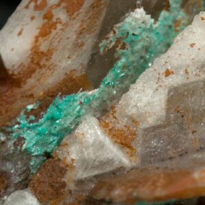 Barite with Dioptase