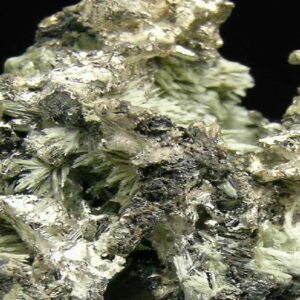 Allargentum with Dyscrasite, Silver, Calcite and Actinolite