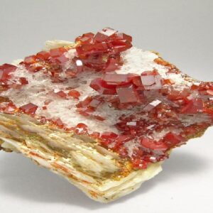 Vanadinite with Barite and Gypsum